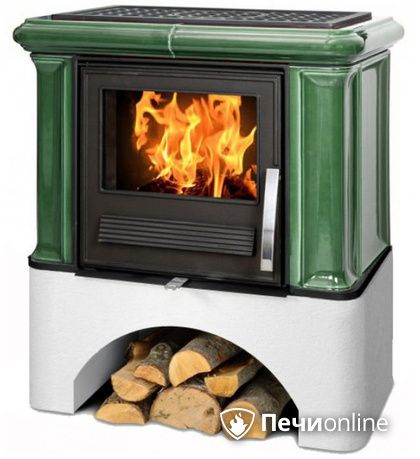 Печь-камин ABX Ikaria K, зеленая в Брянске